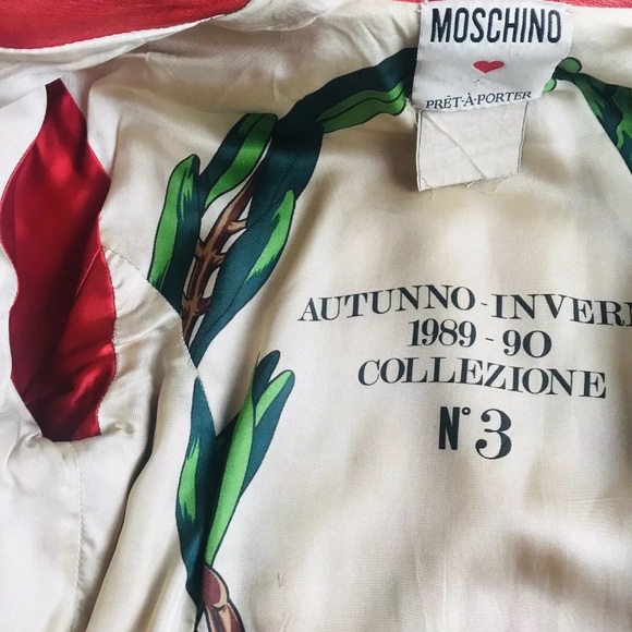 🅾️SOLD🅾️RARE VINTAGE MOSCHINO FIT LEATHER WOMAN' - Picture 6 of 12